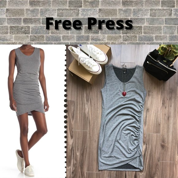 FREE PRESS Ruched Tank Dress - Picture 1 of 8